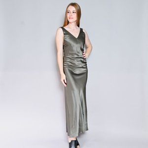 VINTAGE Odessa 90s Satin Bias Cut Maxi Dress